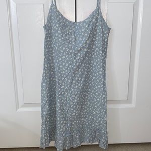 light blue and flower dress - brandy melville